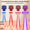 YOEYOU Red Light Therapy for Face and Neck, 850nm Infrared & Red Light Mask, 4 Modes LED F - Image 3