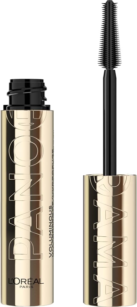 L'Oreal Paris Voluminous Panorama Mascara, Volumizing and Lengthening Mascara, Waterproof Longwear and Smudge Resistant Make Up, Black, 0.31 Fl Oz - Personal Care