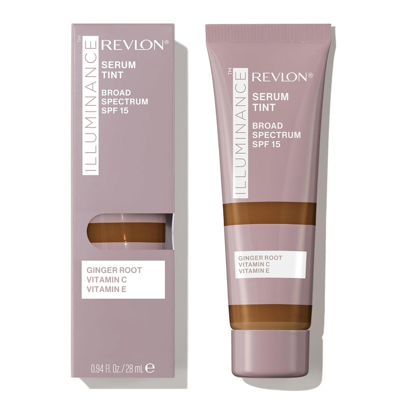 Revlon Illuminance Tinted Serum, Triple Hyaluronic Acid, Evens Out Skin Tone Over Time - Cool Beige (0.94 Fl Oz)