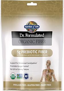 Garden of Life Dr. Formulated Organic Fiber Powder, Unflavored, 32 Servings