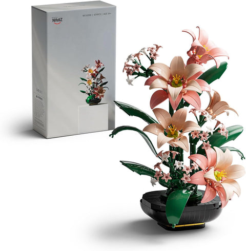 Nifeliz Lily Flower Building Set, Bloom Up Series, NF10398