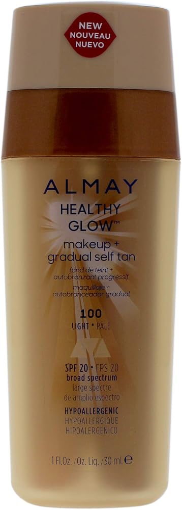 Almay Healthy Glow Makeup & Gradual Self Tan, Light - Image 1