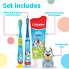 Colgate Kids Toothbrush Set, Kids Toothbrush and Toothpaste Set, Includes Manual Bluey Too - Image 2