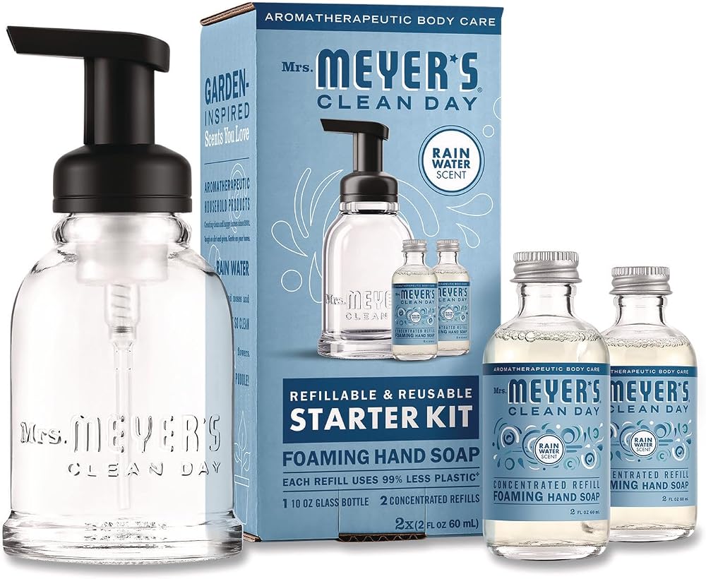 Mrs Meyer's Rainwater Concentrate Hand Soap Refills, 4 FZ - Personal Care