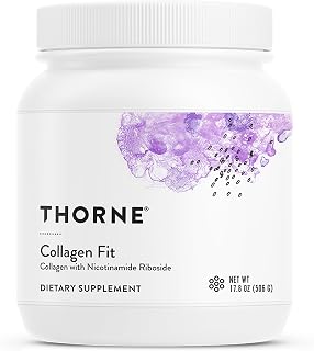 THORNE Collagen Fit, Grass-Fed Collagen Peptides with NR, 30 Servings