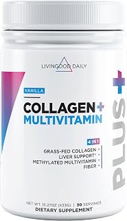 Livingood Daily Hydrolyzed Collagen Peptides Powder, Vanilla, 30 Servings