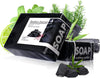 Italian Charcoal Soap Bar - Natural Non Toxic Body Soap with Activated Charcoal & Licorice - Image 1