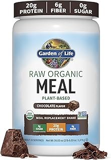 Garden of Life Raw Organic Meal Protein Powder, Chocolate, 28 Servings