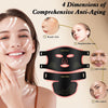 YOEYOU Red Light Therapy for Face and Neck, 850nm Infrared & Red Light Mask, 4 Modes LED F - Image 2