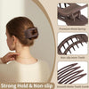 12 Pcs Hair Claw Clips 3.5 Inch Non-slip Square Matte Claws for Women, Strong Hold Banana  - Image 3