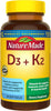 Nature Made Vitamin D3 K2 Supplement, 30 Softgels - Image 2