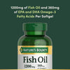 Nature's Bounty Fish Oil 1200 Mg, Omega-3, 200 Softgels (Pack of 1) - Image 4