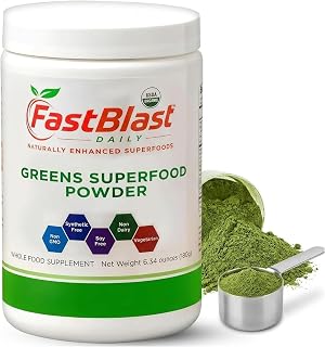Fermented Super Greens Powder Superfood - with Probiotics 180g
