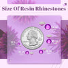 4000PCS 4mm Resin Dark Purple Rhinestones in Bulk (Dark Violet), Bedazzling Flatback Cryst - Image 3