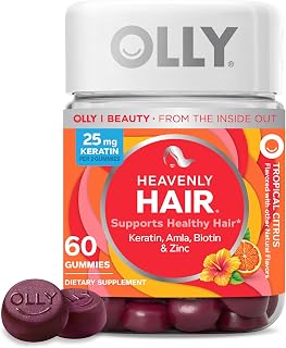 OLLY Heavenly Hair, Supports Healthy Hair,* Keratin, Biotin - 60 Count
