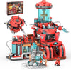 City Fire Station Building Set, Space Fire Station with Spaceship, Compatible with Lego, 919PCS Creative Construction Building Blocks Toys for Boys Kids Age 6-12, Ideal Gifts for Birthday Christmas