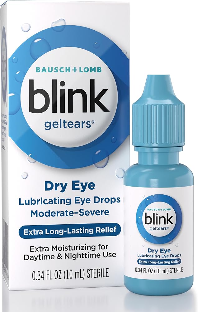 Blink GelTears Lubricating Drops Severe Dry Eye Symptom Relief, 0.34FlOz - Personal Care