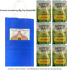 Big Top Deals USA Blue Paper Bag (5.25x3.2x8) with Snaps Veggie Chips White Cheddar 6-Pack - Image 2