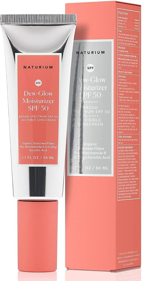 Naturium Dew-Glow Moisturizer SPF 50 PA++++ Face Sunscreen, 1.7 oz - Personal Care
