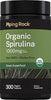 Piping Rock Organic Spirulina | 1000mg | 300 Tablets