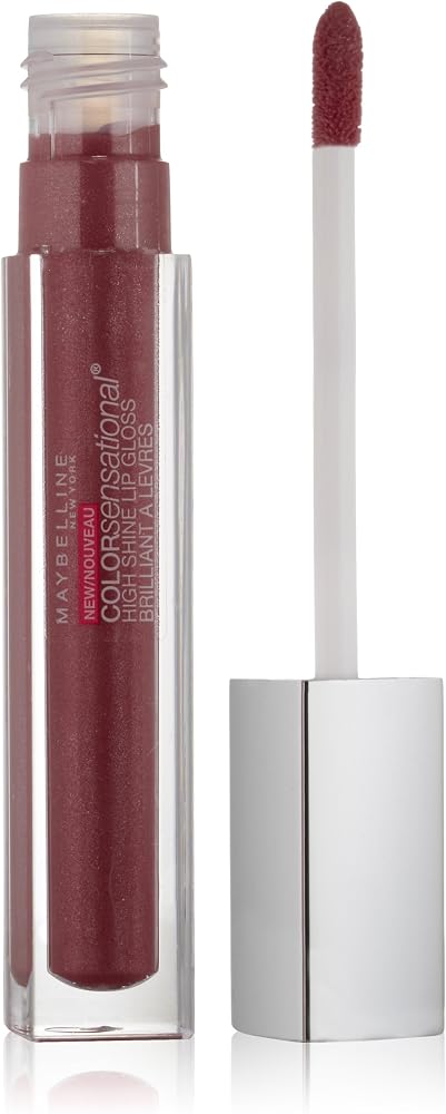 Maybelline New York Color Sensational High Shine Gloss, Plum Luster, 0.17 Fluid Ounce