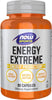 NOW Sports, Energy Extreme, Natural Caffeine and B Vitamins, 90 Veg Caps - Image 1