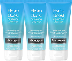Neutrogena Hydro Boost Exfoliating Facial Cleanser Scrub, 5 oz, 3 Pack - Personal Care