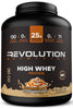 Revolution Nutrition, High Whey, Protein Powder 6LB, Whey Protein, Gluten Free, 25g of Protein Per Scoop, 2.7kg, 73 Servings (Caramel Iced Cappuccino, 6 Pound)