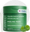 Plantifique Korean Glycolic Acid Toner Pads - Centella & Niacinamide, 60Pcs - Personal Care