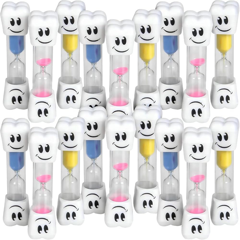 Smile Tooth 2 Minute Sand Timer Assorted Colors