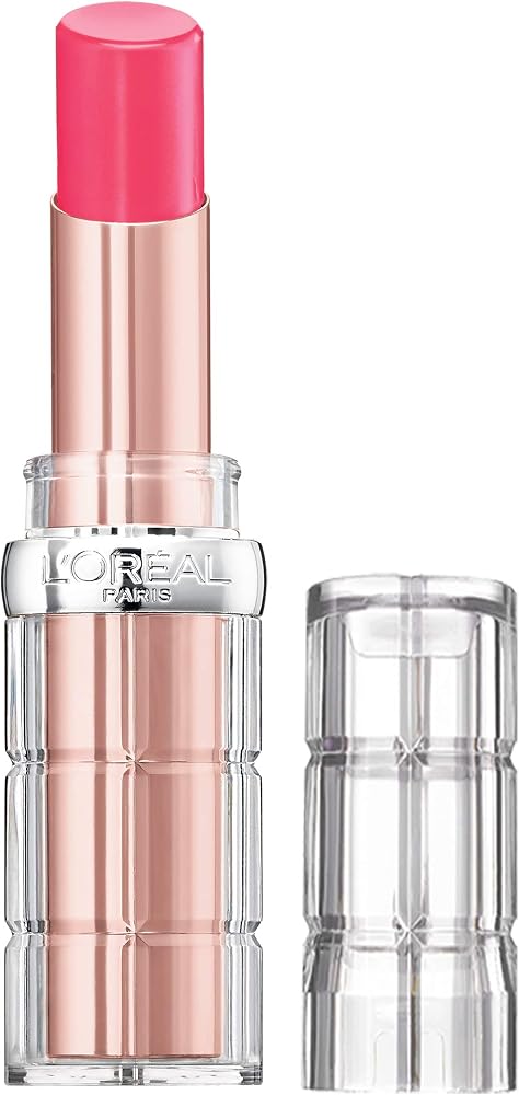 L'Oreal Paris Makeup Colour Riche Plump and Shine Lipstick, for Glossy, Radiant, Visibly Fuller Lips with an All-Day Moisturized Feel, Guava Plump, 0.1 oz.