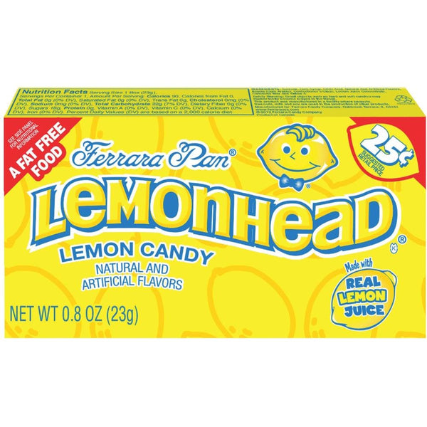 Lemonhead Hard Candy, 24 Count, 0.80 oz