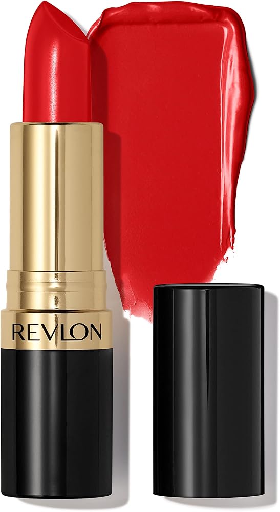 Revlon Super Lustrous Lipstick, Creamy Formula For Soft, Fuller-Looking Lips, Moisturized Feel, 654 Ravish Me Red, 0.15 oz