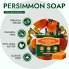 Deodorizing Persimmon Soap – with Japanese Persimmon Extract and Olive & Coconut Oil, Gent - Image 5