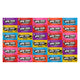 Variety Pack Now and Later Candy, 30 Individually Wrapped Pieces, 5 Each of Grape, Banana, Blue Raspberry, Tropical Punch, Watermelon, Strawberry, 0.93 oz
