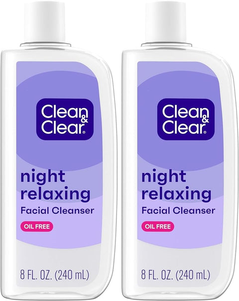 Cln&Clr Night Relxng Face Size 8z Clean & Clear Night Relaxing Face Wash 8z - Personal Care