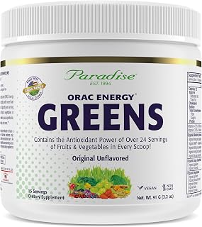 Paradise Herbs & Essentials ORAC Energy Greens Powder, 15 Servings