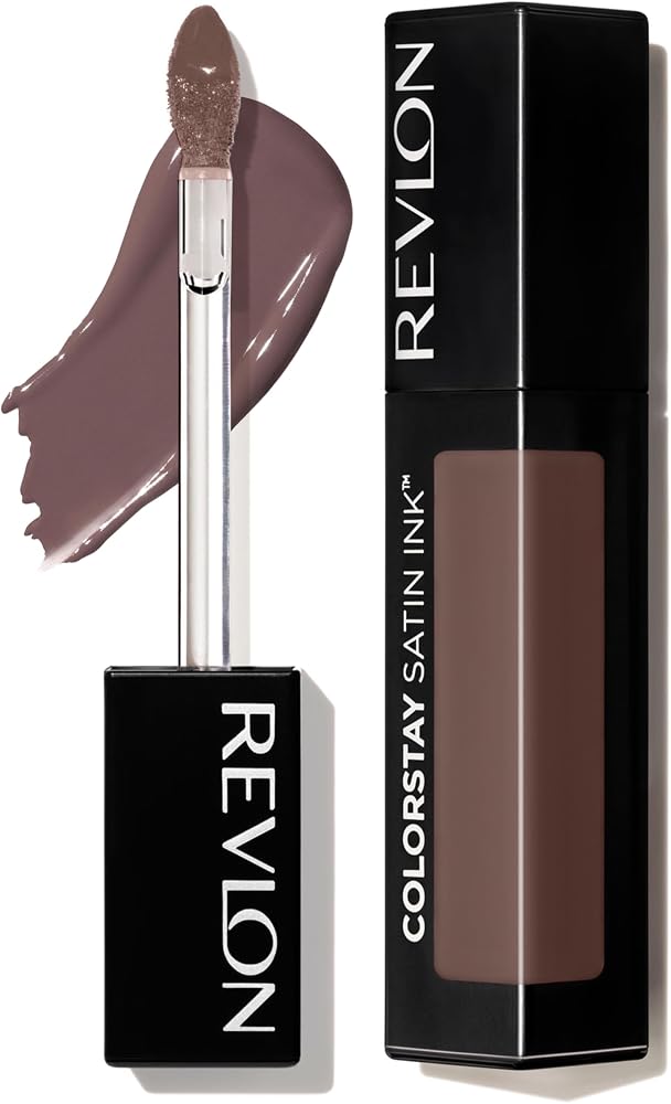 Revlon ColorStay Satin Ink Liquid Lipstick, Longwear Rich Lip Colors, Formulated with Black Currant Seed Oil, 024 Perfect Storm, 0.17 fl oz