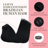 GOO GOO Clip in Hair Extensions Real Human Hair, Remy Human Hair Extensions Clip ins for W - Image 3