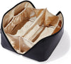 EACHY Travel Makeup Bag,Cute Faux Fur Cosmetic Bag for Women,Portable 180°Wide-Open Flat M - Image 1