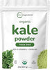 Sustainably US Grown, Organic Kale Powder, 2 Pounds | Fresh Freeze Dried Source | Nutrient-Dense Greens Superfood | Kale Tea and Green Drink Mix | 907 Servings, No GMOs, Vegan Friendly