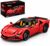 1:8 Scale Supercar Building Set for Adults, Designed by LOX, ROSSO 90