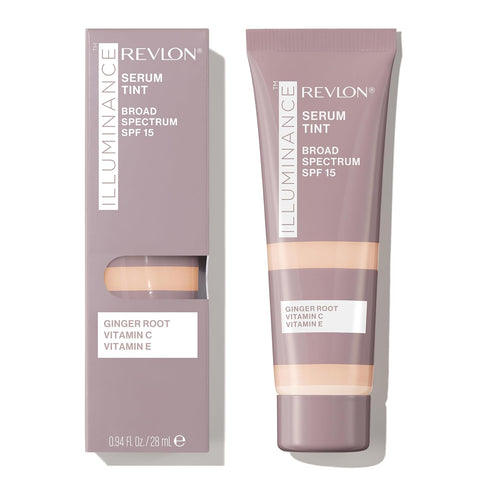 Revlon Illuminance Tinted Serum, Triple Hyaluronic Acid, Evens Out Skin Tone Over Time - Ivory Beige (0.94 Fl Oz)