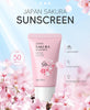 Hydrating Sunscreen SPF 50 – 2Packs Travel Size Lightweight JAPANESE SAKURA Face & Body Su - Image 3