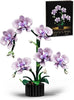 Phalaenopsis Orchid Flower Building Block Set,Compatible with Lego Flower Featuring Printed Floral Patterns on The Blocks' Petals, Ideal for Tabletop displays and as a Gift (Purple，619PCS)