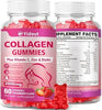 2000mg Collagen Peptides Gummies, Hair Skin Nails Support, Strawberry 60 Count