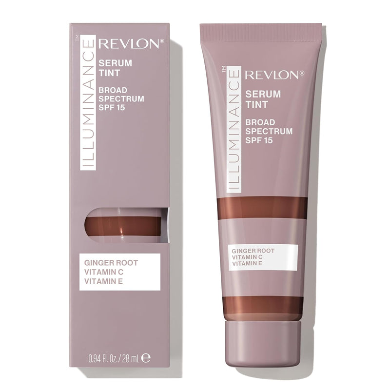 Revlon Illuminance Tinted Serum, Triple Hyaluronic Acid, Evens Out Skin Tone Over Time - Rich Mahogany (0.94 Fl Oz)