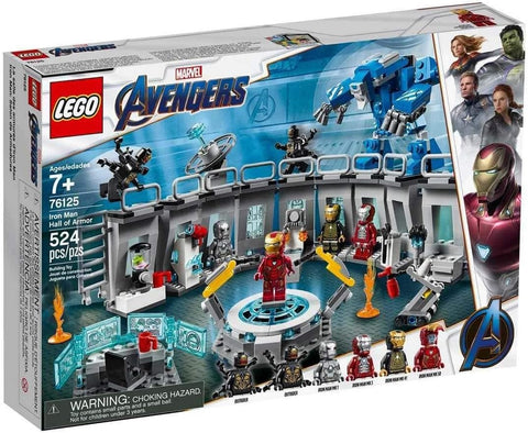 LEGO Marvel Avengers Iron Man Hall of Armor 76125 Building Kit - Marvel Tony Stark Iron Man Suit Action Figures (524 Pieces)