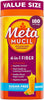 Metamucil 4-in-1 Psyllium Husk GLP-1 Friendly Fiber Supplement, Sugar-Free, 180 teaspoons, - Image 1