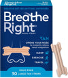 Breathe Right Nasal Strips, Relieves Nasal Congestion, Large, Tan, 30 ct - Personal Care